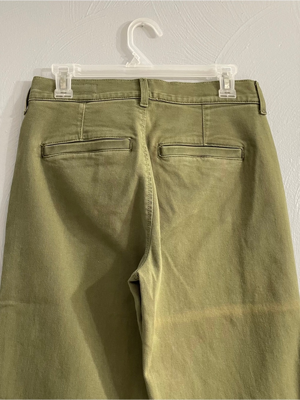 SHORT AYR The Secret Sauce Wide Leg Jeans Olive Green High Waist SZ 27 S - Picture 7 of 12